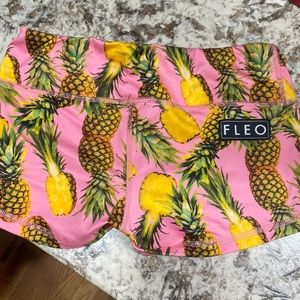 Fleo pineapple shorts. Original style size small